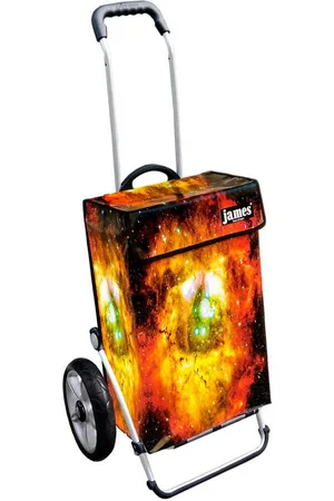 JAMES Einkaufstrolley STARLIGHT - stabiler Einkaufswagen mit individuellem Design, Handmade in Austria - Einkaufsbegleiter mit viel Stauraum - trägt 40kg - Verkäufer: Warenhaus 23