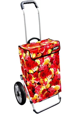 JAMES Einkaufstrolley ROSY - stabiler Einkaufswagen mit individuellem Design, Handmade in Austria - Einkaufsbegleiter mit viel Stauraum - trägt 40kg - Verkäufer: Warenhaus 23