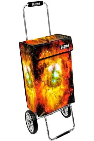 JAMES Einkaufstrolley STARLIGHT - stabiler Einkaufswagen mit individuellem Design, Handmade in Austria - Einkaufsbegleiter mit viel Stauraum - trägt 40kg - Verkäufer: Warenhaus 23