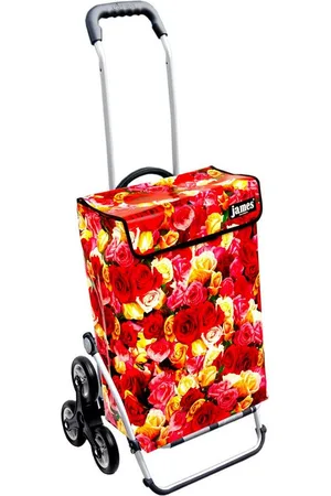 JAMES Einkaufstrolley ROSY - stabiler Einkaufswagen mit individuellem Design, Handmade in Austria - Einkaufsbegleiter mit viel Stauraum - trägt 40kg - Verkäufer: Warenhaus 23