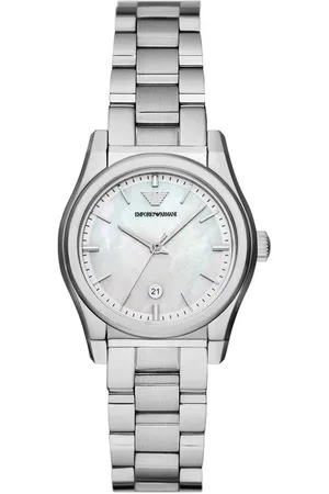 Emporio Armani Quarzuhr AR11557, Armbanduhr, Damenuhr, analog, Edelstahlarmband