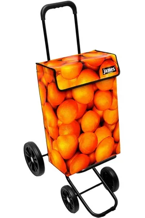 JAMES Einkaufstrolley - stabiler Einkaufswagen mit individuellem Design, Handmade in Austria - Einkaufsbegleiter mit viel Stauraum - trägt 40kg - Verkäufer: Warenhaus 23