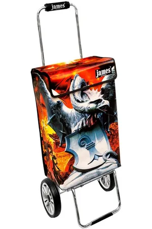 JAMES Einkaufstrolley BASILISK - stabiler Einkaufswagen mit individuellem Design, Handmade in Austria - Einkaufsbegleiter mit viel Stauraum - trägt 40kg - Verkäufer: Warenhaus 23