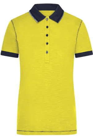 James & Nicholson Poloshirt Doppelpack Damenpoloshirt in trendiger Slub Qualität Urban Polo JN979 (Spar-Set, 2er-Pack) Hochwertiger Single Jersey aus Flammgarn - Verkäufer: Silberpfeil