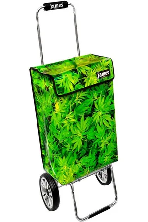 JAMES Einkaufstrolley BUSHDOCTOR - stabiler Einkaufswagen mit individuellem Design, Handmade in Austria - Einkaufsbegleiter mit viel Stauraum - trägt 40kg - Verkäufer: Warenhaus 23
