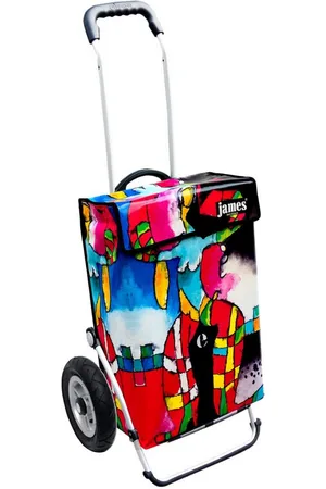 JAMES Einkaufstrolley SUSY - stabiler Einkaufswagen mit individuellem Design, Handmade in Austria - Einkaufsbegleiter mit viel Stauraum - trägt 40kg - Verkäufer: Warenhaus 23