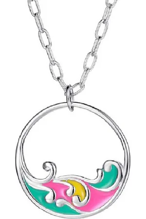 Firetti Kette mit Anhänger Schmuck Geschenk Edelstahl Halsschmuck Halskette Welle