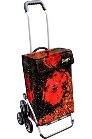 JAMES Einkaufstrolley LADYBIRD - stabiler Einkaufswagen mit individuellem Design, Handmade in Austria - Einkaufsbegleiter mit viel Stauraum - trägt 40kg - Verkäufer: Warenhaus 23