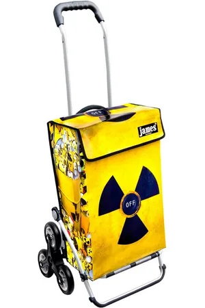 JAMES Einkaufstrolley ATOM-OFF - stabiler Einkaufswagen mit individuellem Design, Handmade in Austria - Einkaufsbegleiter mit viel Stauraum - trägt 40kg - Verkäufer: Warenhaus 23