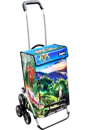 JAMES Einkaufstrolley BADEN-WUERTTEMBERG - stabiler Einkaufswagen mit individuellem Design, Handmade in Austria - Einkaufsbegleiter mit viel Stauraum - trägt 40kg - Verkäufer: Warenhaus 23
