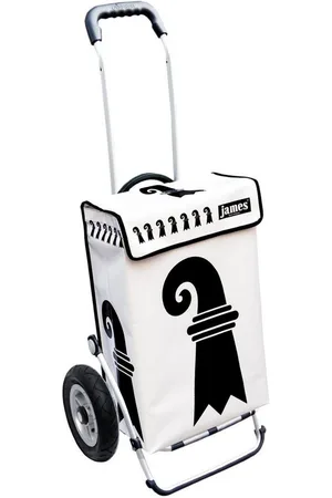 JAMES Einkaufstrolley BASELSTADT - stabiler Einkaufswagen mit individuellem Design, Handmade in Austria - Einkaufsbegleiter mit viel Stauraum - trägt 40kg - Verkäufer: Warenhaus 23