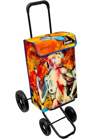 JAMES Einkaufstrolley ATTERSEE - stabiler Einkaufswagen mit individuellem Design, Handmade in Austria - Einkaufsbegleiter mit viel Stauraum - trägt 40kg - Verkäufer: Warenhaus 23