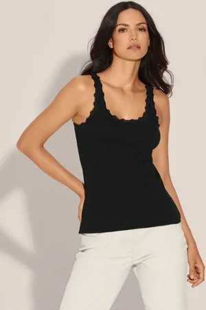 Madeleine Shirttop Ärmelloses Top mit Spitze - Verkäufer: Premio Fashion GmbH