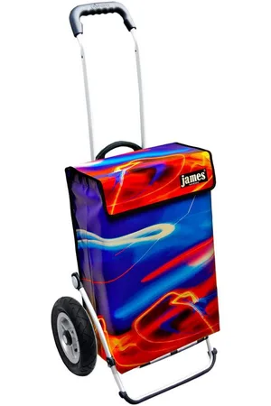 JAMES Einkaufstrolley NIGHTLINE - stabiler Einkaufswagen mit individuellem Design, Handmade in Austria - Einkaufsbegleiter mit viel Stauraum - trägt 40kg - Verkäufer: Warenhaus 23