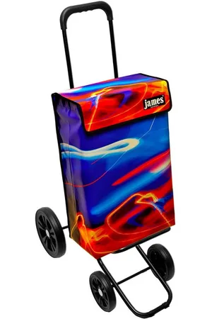 JAMES Einkaufstrolley NIGHTLINE - stabiler Einkaufswagen mit individuellem Design, Handmade in Austria - Einkaufsbegleiter mit viel Stauraum - trägt 40kg - Verkäufer: Warenhaus 23