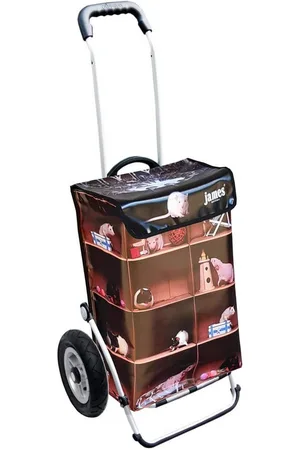 JAMES Einkaufstrolley RATTY - stabiler Einkaufswagen mit individuellem Design, Handmade in Austria - Einkaufsbegleiter mit viel Stauraum - trägt 40kg - Verkäufer: Warenhaus 23