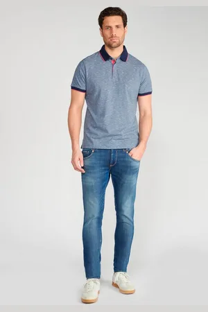 Le Temps des Cerises Poloshirt BOREL mit meliertem Design