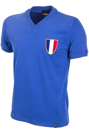 Copa Fußballtrikot Retro Trikot Frankreich 1968 Olympics Logodruck - Verkäufer: Release36