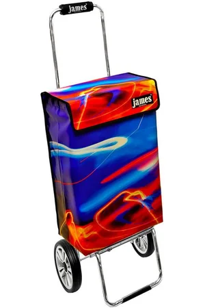 JAMES Einkaufstrolley NIGHTLINE - stabiler Einkaufswagen mit individuellem Design, Handmade in Austria - Einkaufsbegleiter mit viel Stauraum - trägt 40kg - Verkäufer: Warenhaus 23