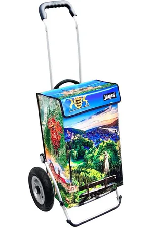 JAMES Einkaufstrolley BADEN-WUERTTEMBERG - stabiler Einkaufswagen mit individuellem Design, Handmade in Austria - Einkaufsbegleiter mit viel Stauraum - trägt 40kg - Verkäufer: Warenhaus 23