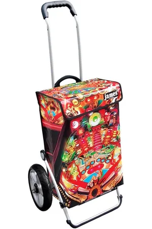 JAMES Einkaufstrolley FLIPPY-GIRL - stabiler Einkaufswagen mit individuellem Design, Handmade in Austria - Einkaufsbegleiter mit viel Stauraum - trägt 40kg - Verkäufer: Warenhaus 23