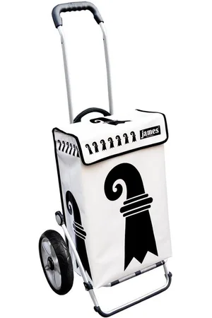 JAMES Einkaufstrolley BASELSTADT - stabiler Einkaufswagen mit individuellem Design, Handmade in Austria - Einkaufsbegleiter mit viel Stauraum - trägt 40kg - Verkäufer: Warenhaus 23