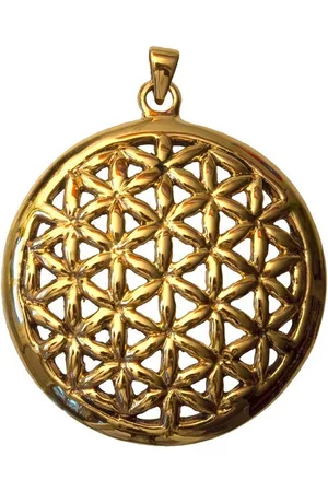 Saraswati Kettenanhänger Anhänger "Blume des Lebens" Bronze 4,5cm - Verkäufer: Devananda