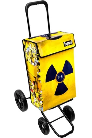 JAMES Einkaufstrolley ATOM-OFF - stabiler Einkaufswagen mit individuellem Design, Handmade in Austria - Einkaufsbegleiter mit viel Stauraum - trägt 40kg - Verkäufer: Warenhaus 23