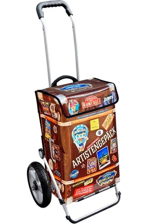 JAMES Einkaufstrolley RONCALLI-ARTIST - stabiler Einkaufswagen mit individuellem Design, Handmade in Austria - Einkaufsbegleiter mit viel Stauraum - trägt 40kg - Verkäufer: Warenhaus 23