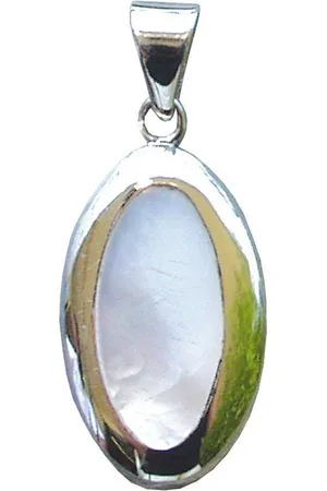 Saraswati Kettenanhänger Anhänger "Perlmutt Oval" 2,5cm Silber 925 - Verkäufer: Devananda