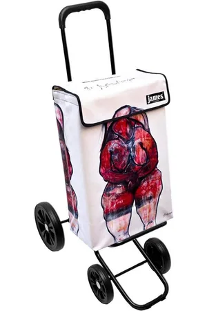 JAMES Einkaufstrolley MATTERSBERGER - stabiler Einkaufswagen mit individuellem Design, Handmade in Austria - Einkaufsbegleiter mit viel Stauraum - trägt 40kg - Verkäufer: Warenhaus 23