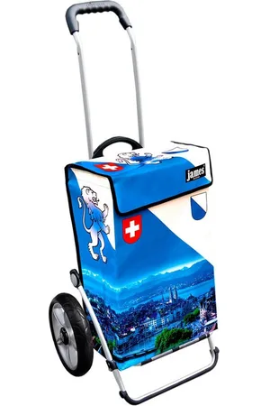 JAMES Einkaufstrolley ZUERICH - stabiler Einkaufswagen mit individuellem Design, Handmade in Austria - Einkaufsbegleiter mit viel Stauraum - trägt 40kg - Verkäufer: Warenhaus 23