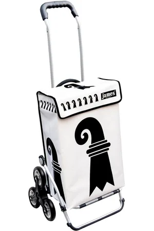 JAMES Einkaufstrolley BASELSTADT - stabiler Einkaufswagen mit individuellem Design, Handmade in Austria - Einkaufsbegleiter mit viel Stauraum - trägt 40kg - Verkäufer: Warenhaus 23