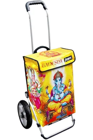JAMES Einkaufstrolley GANESHA - stabiler Einkaufswagen mit individuellem Design, Handmade in Austria - Einkaufsbegleiter mit viel Stauraum - trägt 40kg - Verkäufer: Warenhaus 23