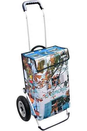 JAMES Einkaufstrolley HARMONIE - stabiler Einkaufswagen mit individuellem Design, Handmade in Austria - Einkaufsbegleiter mit viel Stauraum - trägt 40kg - Verkäufer: Warenhaus 23