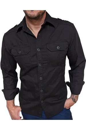 LOBO NEGRO Jeanshemd mit Metallknöpfen und zwei Brusttaschen - Verkäufer: RAHMENLOS®