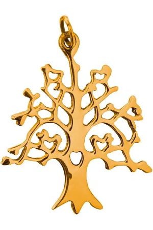Saraswati Kettenanhänger Anhänger "Baum des Lebens" Messing 2,5cm, 1,9g - Verkäufer: Devananda