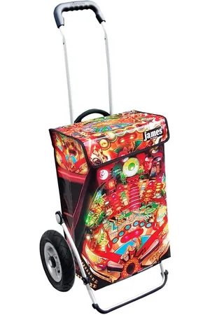 JAMES Einkaufstrolley FLIPPY-GIRL - stabiler Einkaufswagen mit individuellem Design, Handmade in Austria - Einkaufsbegleiter mit viel Stauraum - trägt 40kg - Verkäufer: Warenhaus 23