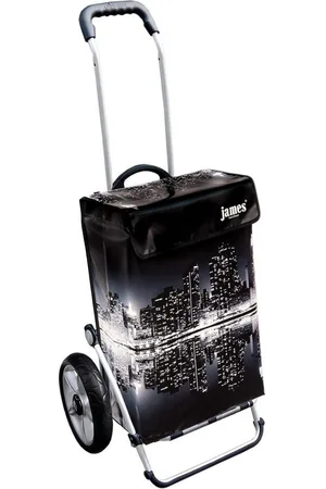 JAMES Einkaufstrolley NEW-YORK-SKYLINE - stabiler Einkaufswagen mit individuellem Design, Handmade in Austria - Einkaufsbegleiter mit viel Stauraum - trägt 40kg - Verkäufer: Warenhaus 23