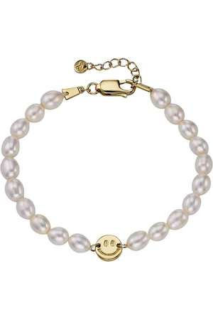 Firetti Perlenarmband Schmuck Geschenk Silber 925 Armschmuck Armband Armkette Smiley, mit Perle (synth)