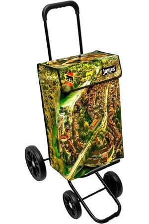 JAMES Einkaufstrolley BERN - stabiler Einkaufswagen mit individuellem Design, Handmade in Austria - Einkaufsbegleiter mit viel Stauraum - trägt 40kg - Verkäufer: Warenhaus 23