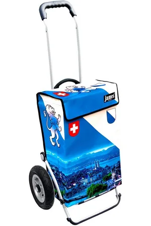 JAMES Einkaufstrolley ZUERICH - stabiler Einkaufswagen mit individuellem Design, Handmade in Austria - Einkaufsbegleiter mit viel Stauraum - trägt 40kg - Verkäufer: Warenhaus 23