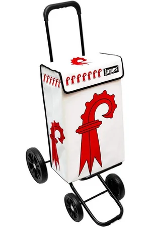 JAMES Einkaufstrolley BASELLAND - stabiler Einkaufswagen mit individuellem Design, Handmade in Austria - Einkaufsbegleiter mit viel Stauraum - trägt 40kg - Verkäufer: Warenhaus 23