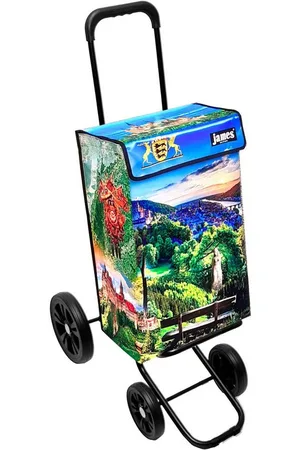 JAMES Einkaufstrolley BADEN-WUERTTEMBERG - stabiler Einkaufswagen mit individuellem Design, Handmade in Austria - Einkaufsbegleiter mit viel Stauraum - trägt 40kg - Verkäufer: Warenhaus 23