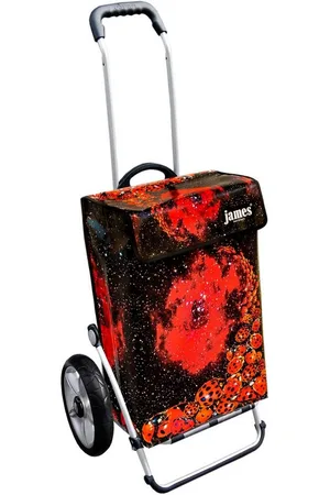JAMES Einkaufstrolley LADYBIRD - stabiler Einkaufswagen mit individuellem Design, Handmade in Austria - Einkaufsbegleiter mit viel Stauraum - trägt 40kg - Verkäufer: Warenhaus 23