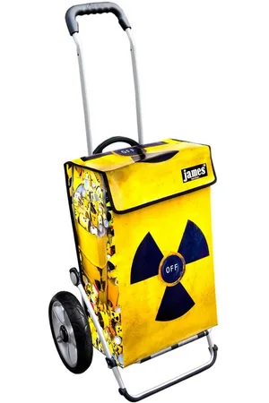 JAMES Einkaufstrolley ATOM-OFF - stabiler Einkaufswagen mit individuellem Design, Handmade in Austria - Einkaufsbegleiter mit viel Stauraum - trägt 40kg - Verkäufer: Warenhaus 23