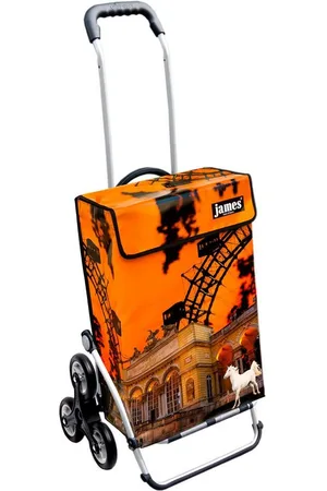 JAMES Einkaufstrolley VIENNA - stabiler Einkaufswagen mit individuellem Design, Handmade in Austria - Einkaufsbegleiter mit viel Stauraum - trägt 40kg - Verkäufer: Warenhaus 23