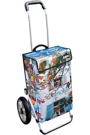 JAMES Einkaufstrolley HARMONIE - stabiler Einkaufswagen mit individuellem Design, Handmade in Austria - Einkaufsbegleiter mit viel Stauraum - trägt 40kg - Verkäufer: Warenhaus 23