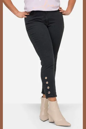 Miamoda Regular-fit-Jeans Jeans tapered Fit 5-Pocket Saum mit Zier-Ösen - Verkäufer: Popken Fashion Group