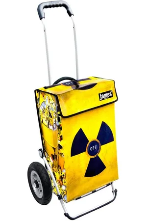 JAMES Einkaufstrolley ATOM-OFF - stabiler Einkaufswagen mit individuellem Design, Handmade in Austria - Einkaufsbegleiter mit viel Stauraum - trägt 40kg - Verkäufer: Warenhaus 23